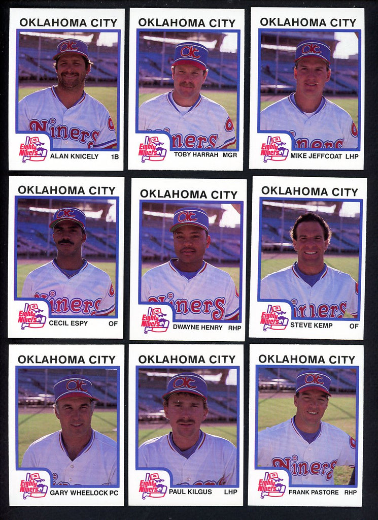 1987 Pro Card Oklahoma 89ers Complete Set Steve Kemp 543757