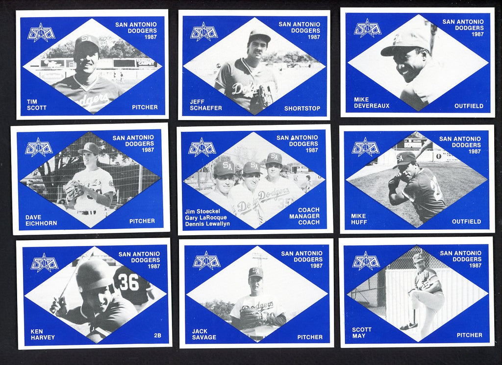 1987 Team Issue San Antonio Dodgers Complete Set Mike Devereaux 543758