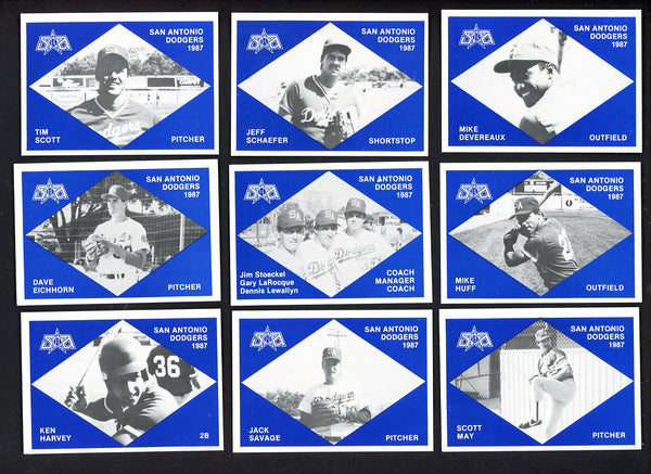 1987 Team Issue San Antonio Dodgers Complete Set Mike Devereaux 543758