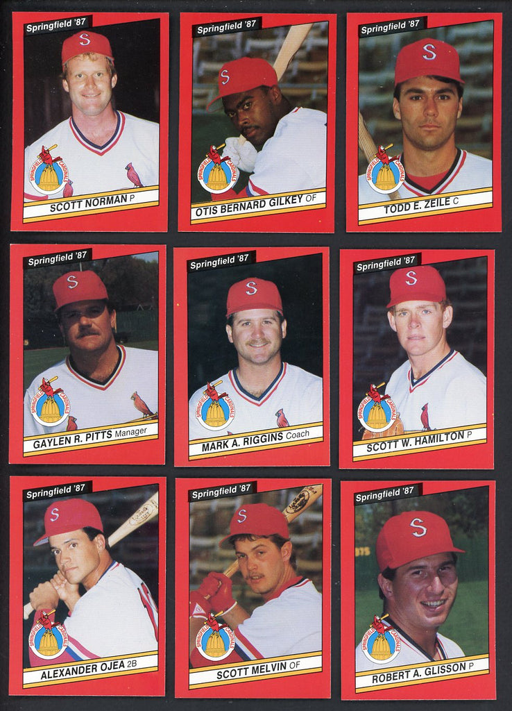 1987 Best Springfield Cardinals Complete Set Todd Zeile 543759