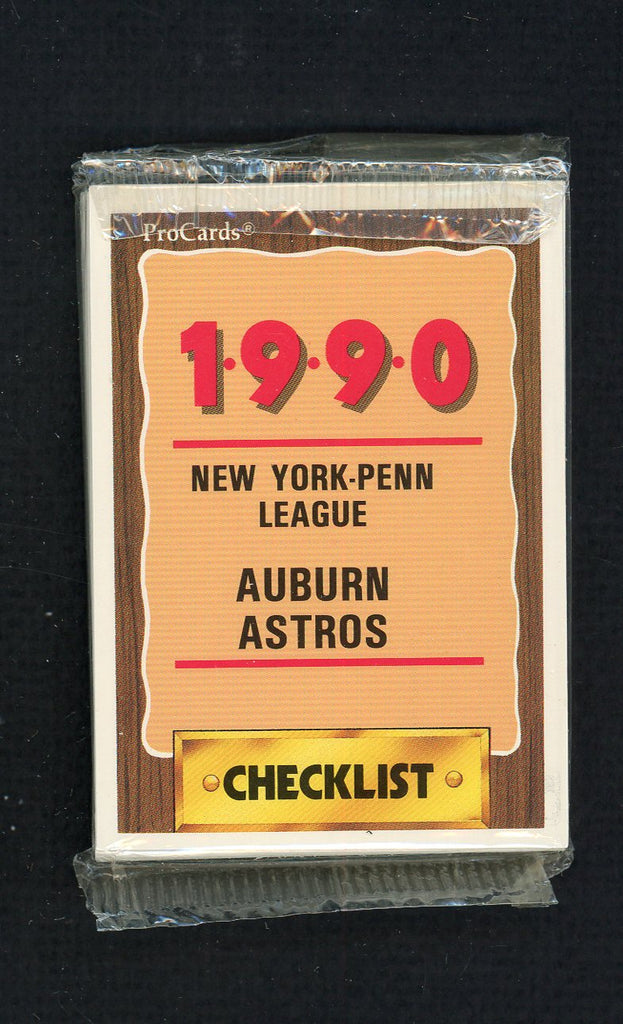 1990 Pro Card Auburn Astros Complete Set Mark Hampton 543767