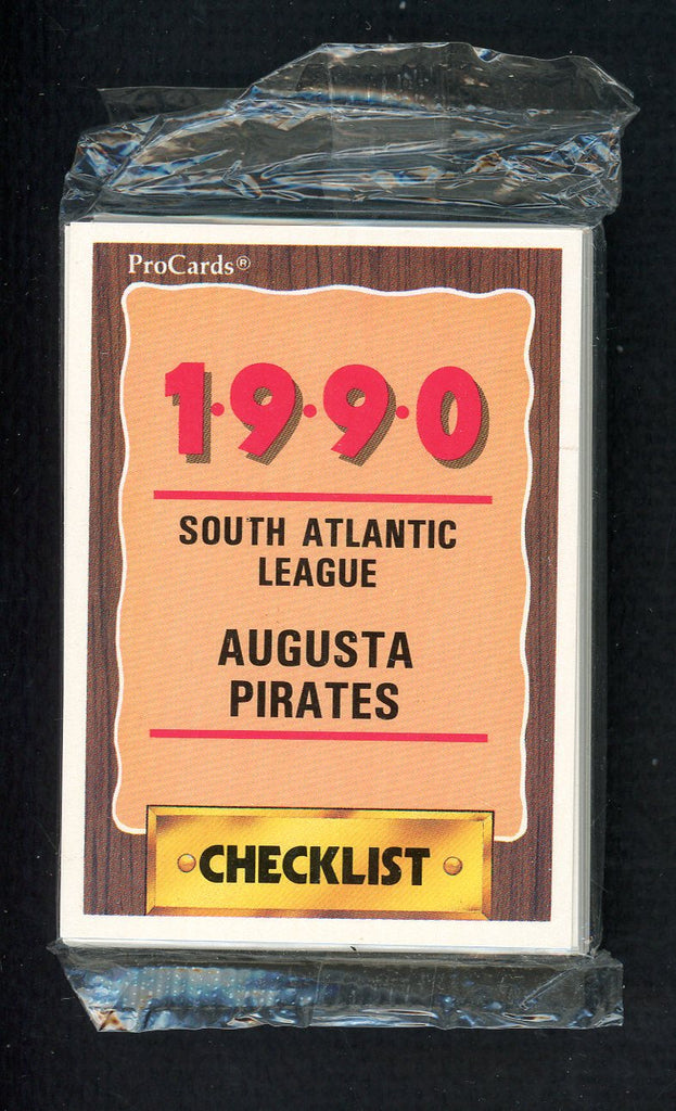 1990 Pro Card Augusta Pirates Complete Set Willie Greene 543768