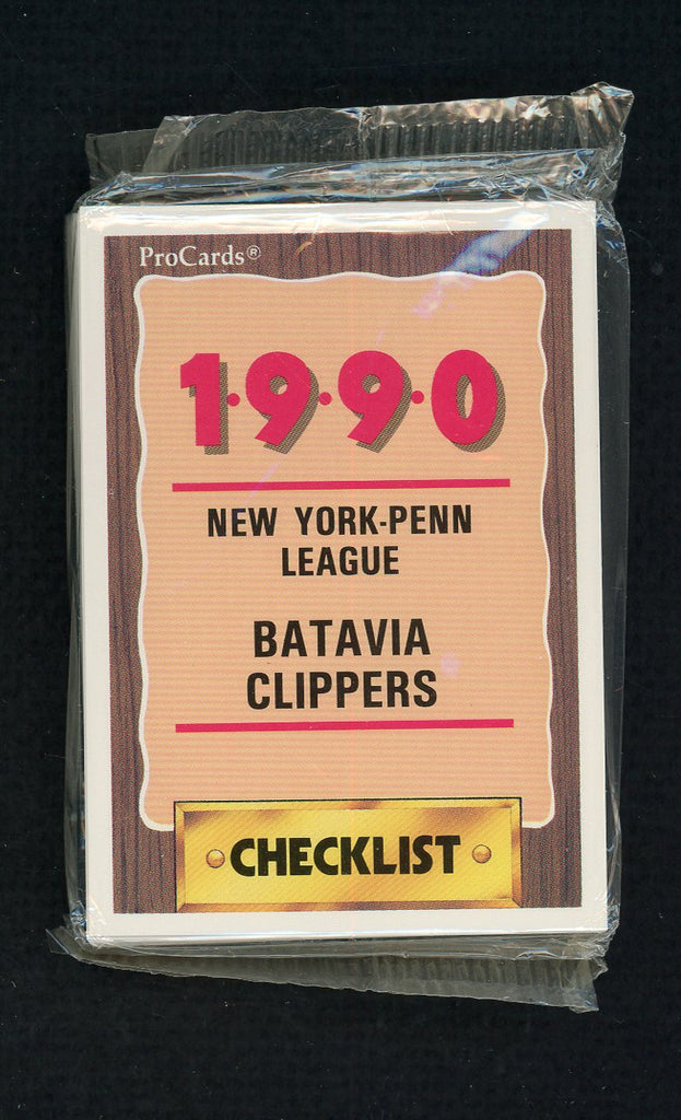 1990 Pro Card Batavia Clippers Complete Set Mike Montgomery 543769