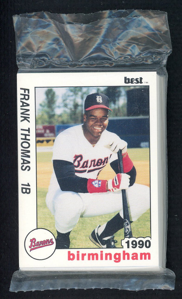 1990 Best Birmingham Barons Complete Set Frank Thomas 543772