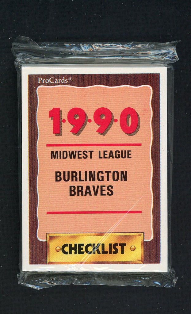 1990 Pro Card Burlington Braves Complete Set Javier Lopez 543779