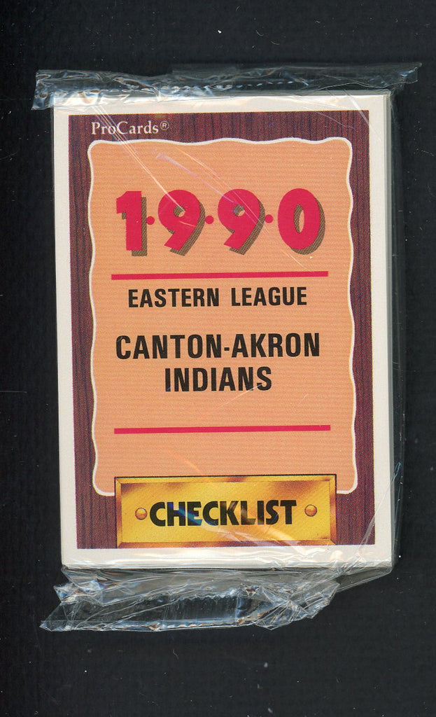 1990 Pro Card Canton Akron Indians Complete Set Charles Nagy 543782
