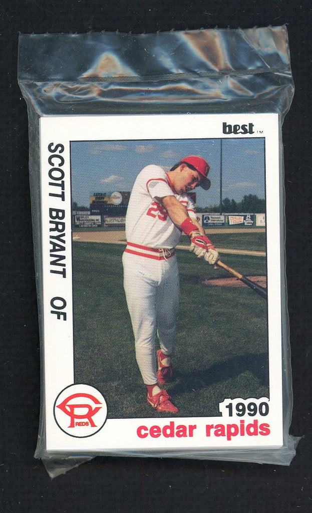 1990 Best Cedar Rapids Reds Complete Set Reggie Sanders 543783
