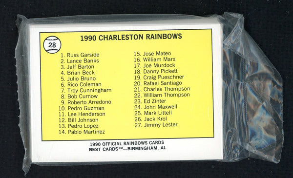 1990 Best Charleston Rainbows Complete Set Mark Littell 543785