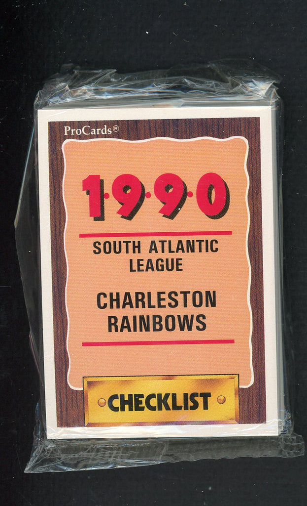 1990 Pro Card Charleston Rainbows Complete Set Mark Littell 543786