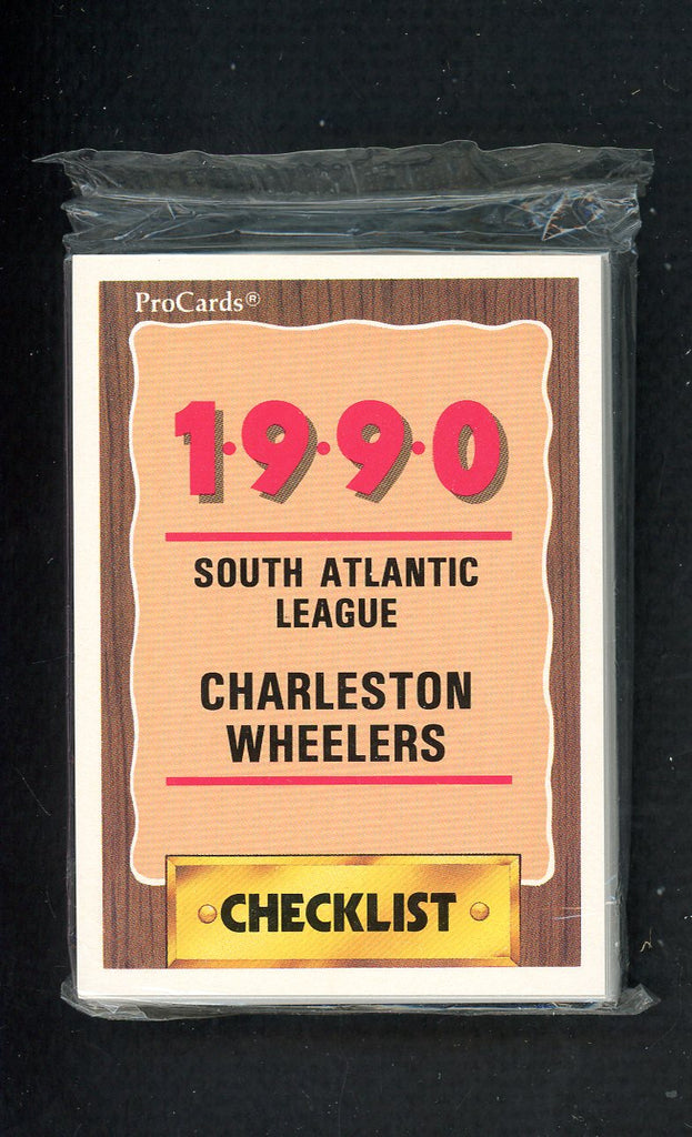 1990 Pro Card Charleston Wheelers Complete Set Trevor Hoffman 543788