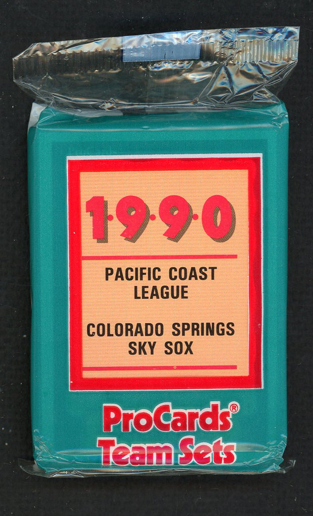 1990 Pro Card Colorado Springs Sky Sox Complete Set Carl Willis 543791