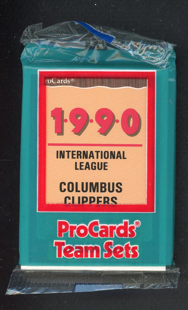1990 Pro Card Columbus Clippers Complete Set Jim Leyritz 543794