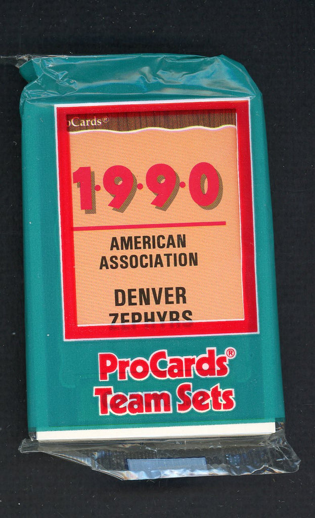 1990 Pro Card Denver Zephyrs Complete Set Don August 543795