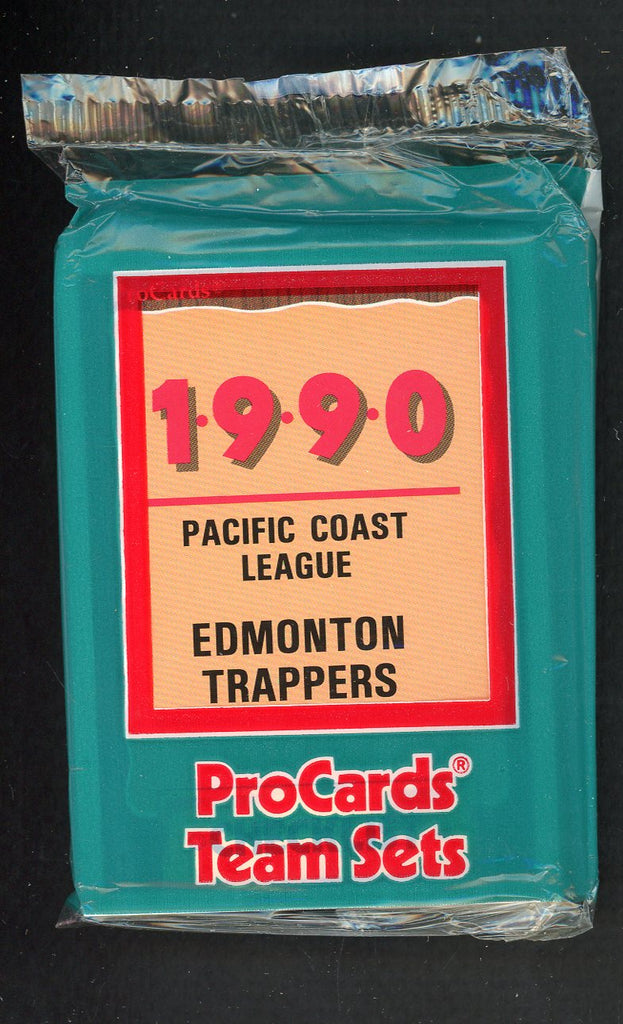 1990 Pro Card Edmonton Trappers Complete Set Lee Stevens 543796