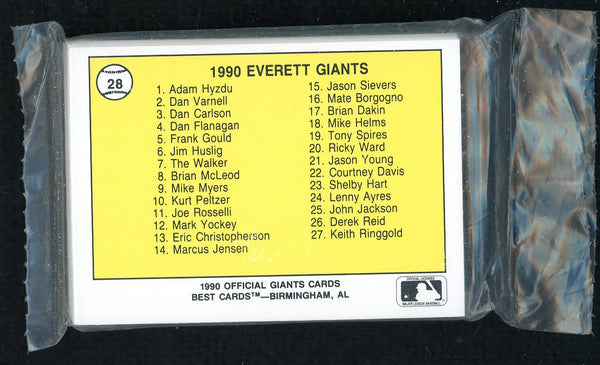 1990 Best Everett Giants Complete Set Adam Hyzdu 543797