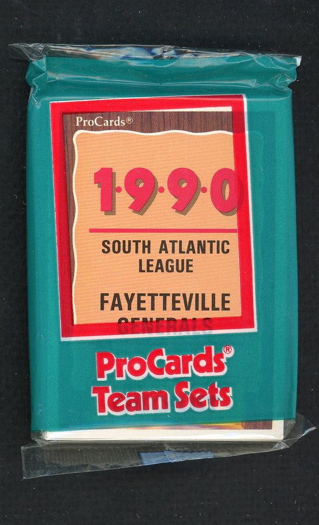 1990 Pro Card Fayetteville Generals Complete Set Gene Roof 543799