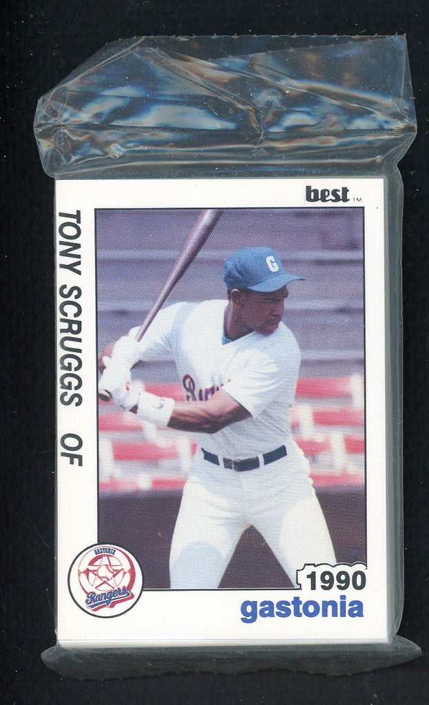 1990 Best Gastonia Rangers Complete Set Tony Scruggs 543800