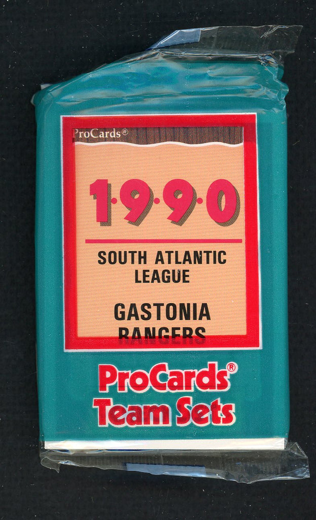 1990 Pro Card Gastonia Rangers Complete Set Orlando Gomez 543801