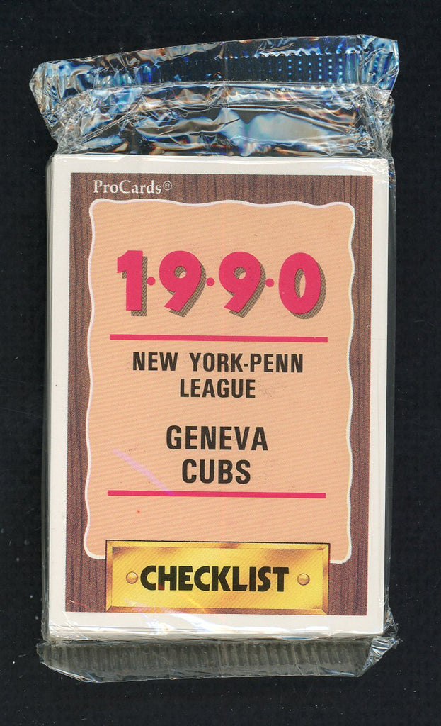 1990 Pro Card Geneva Cubs Complete Set Lance Dickson 543803