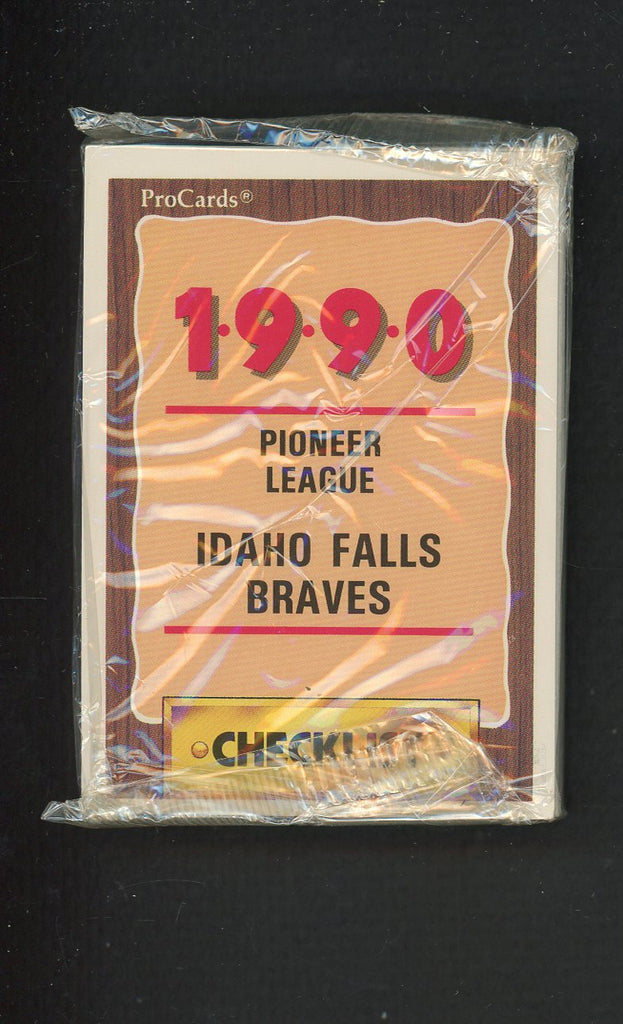 1990 Pro Card Idaho Falls Braves Complete Set Steve Curry 543814