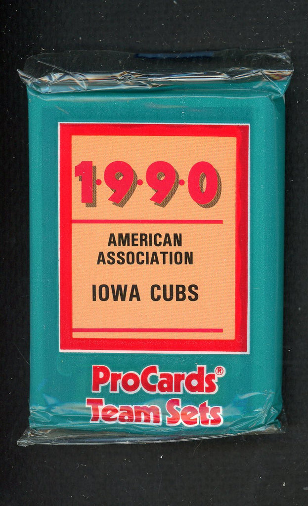 1990 Pro Card Iowa Cubs Complete Set Gary Varsho 543816