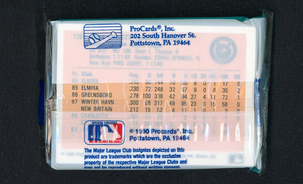 1990 Pro Card London Tigers Complete Set Rico Brogna 543825