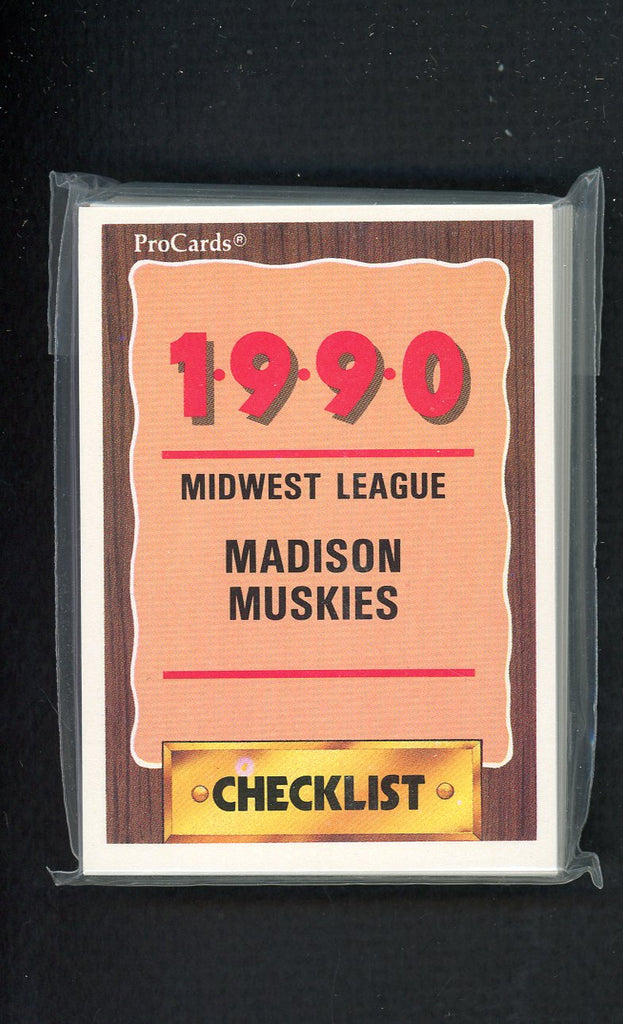 1990 Pro Card Madison Muskies Complete Set Lee Tinsley 543828