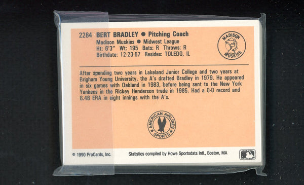 1990 Pro Card Madison Muskies Complete Set Lee Tinsley 543828