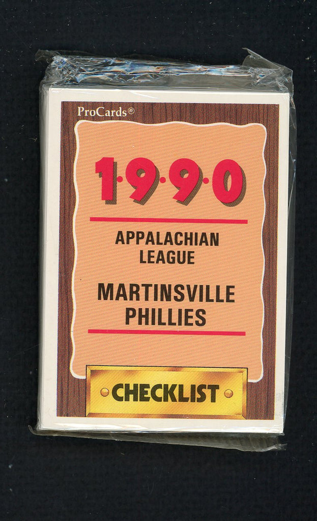 1990 Pro Card Martinsville Phillies Complete Set Mike Lieberthal 543829