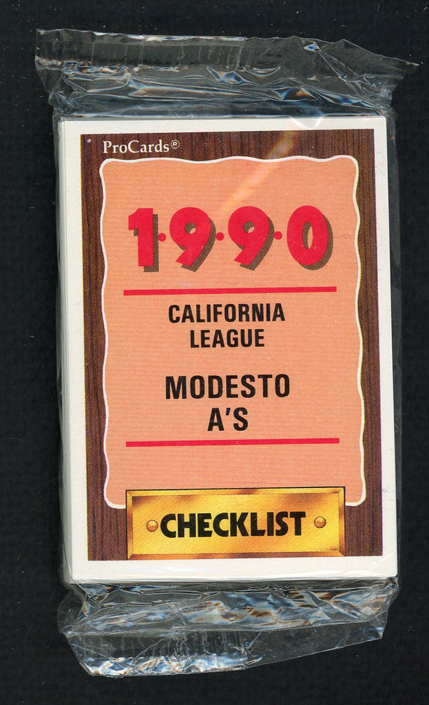 1990 Pro Card Modesto A's Complete Set Dwayne Hosey 543833