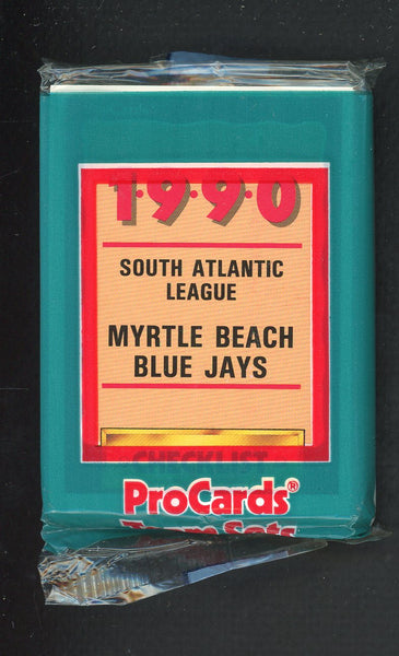 1990 Pro Card Myrtle Beach Blue Jays Complete Set Nigel Wilson 543834