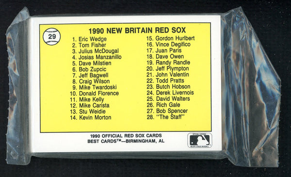 1990 Best New Britain Red Sox Complete Set Jeff Bagwell 543836