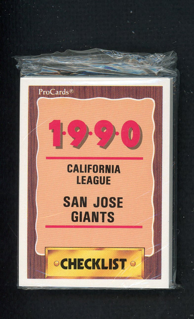 1990 Pro Card San Jose Giants Complete Set Royce Clayton 543860