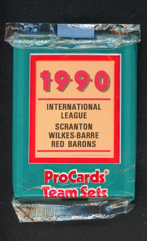 1990 Pro Card Scranton Red Barons Complete Set Mickey Morandini 543862