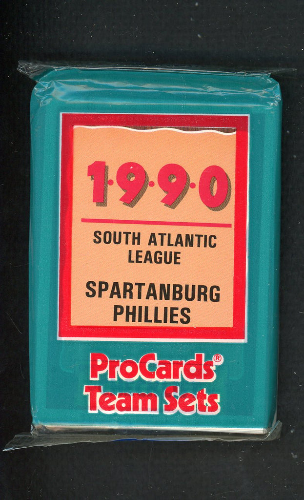 1990 Pro Card Spartanburg Phillies Complete Set Buzz Capra 543868