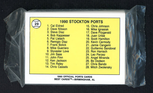 1990 Best Stockton Ports Complete Set Cal Eldred 543871