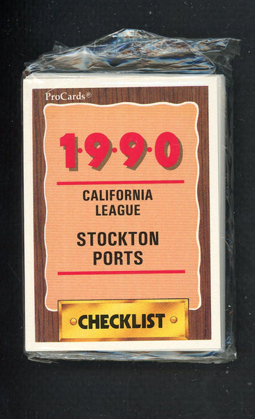 1990 Pro Card Stockton Ports Complete Set Pat Listach 543872