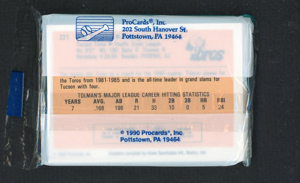 1990 Pro Card Tucson Toros Complete Set Darryl Kile 543879