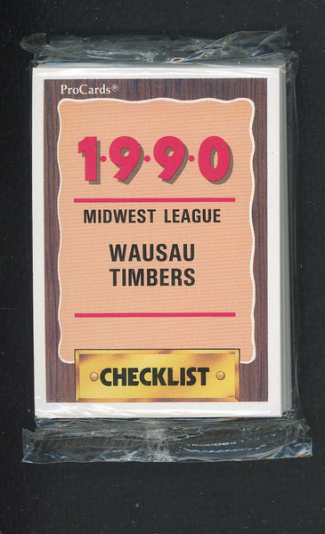 1990 Pro Card Wausau Timbers Complete Set Mike Young 543886