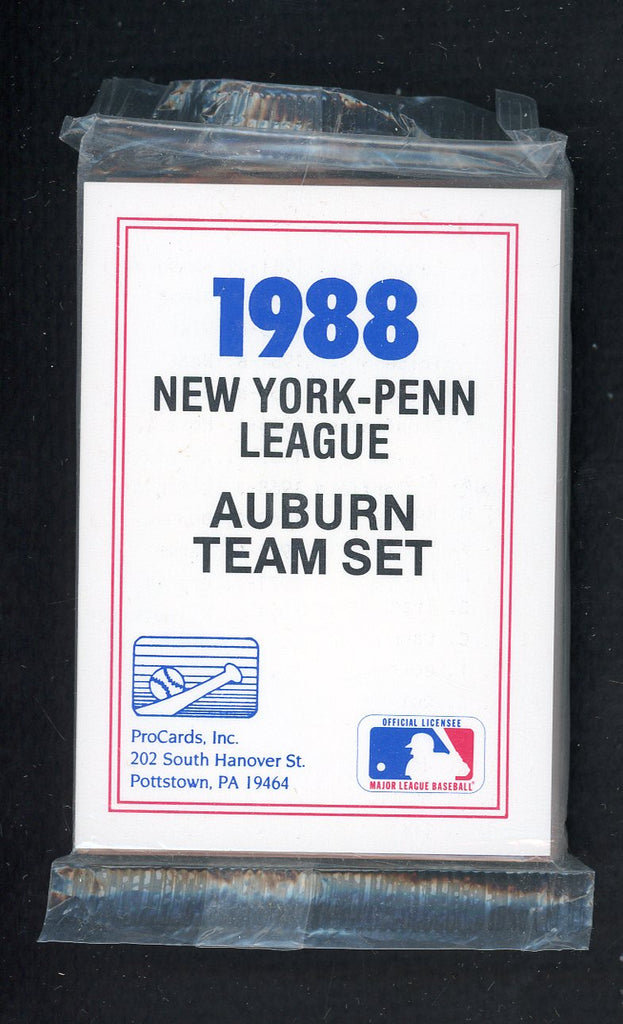 1988 Pro Card Auburn Astros Complete Set Kenny Lofton 543892