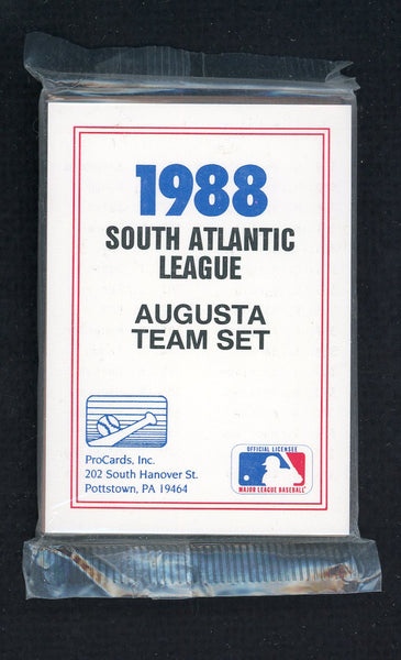1988 Pro Card Augusta Pirates Complete Set Moises Alou 543893