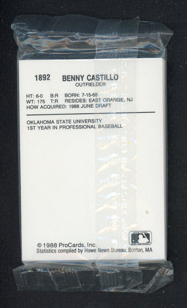 1988 Pro Card Bristol Tigers Complete Set Rico Brogna 543898
