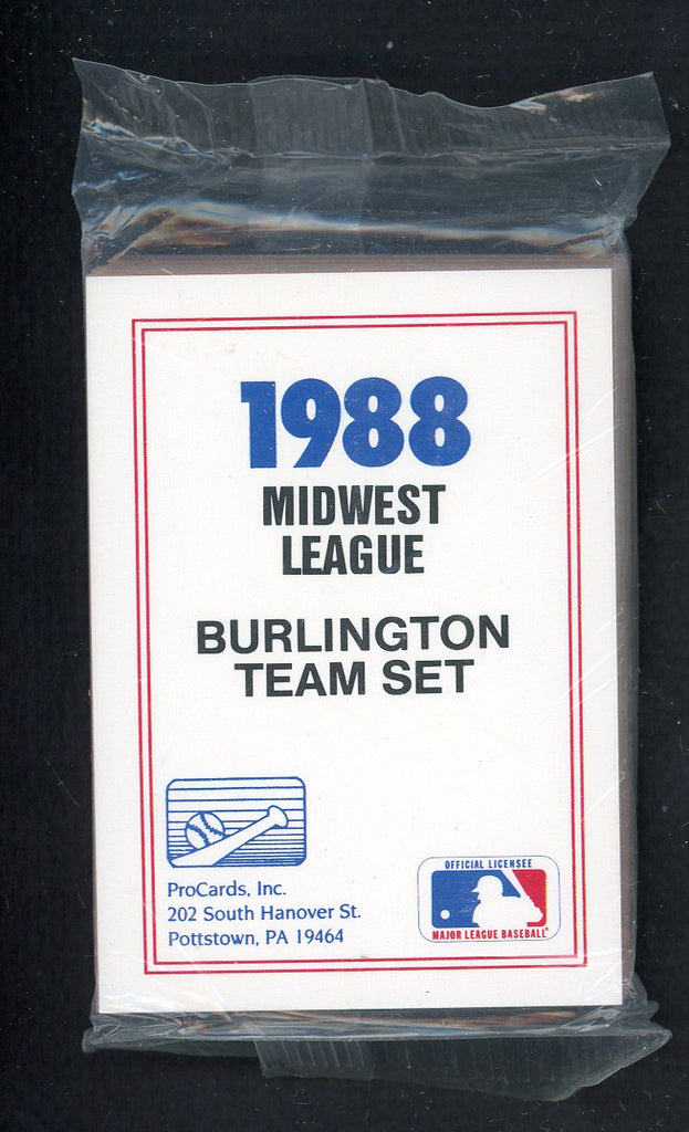 1988 Pro Card Burlington Braves Complete Set Eduardo Perez 543900