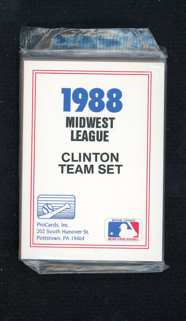 1988 Pro Card Clinton Giants Complete Set Rod Beck 543905