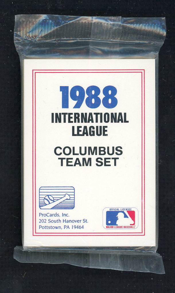 1988 Pro Card Columbus Clippers Complete Set Bucky Dent 543907