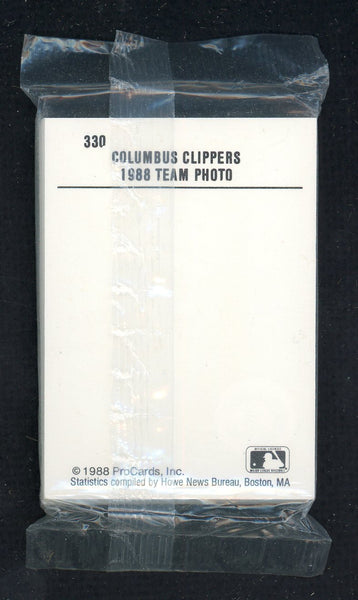 1988 Pro Card Columbus Clippers Complete Set Bucky Dent 543907
