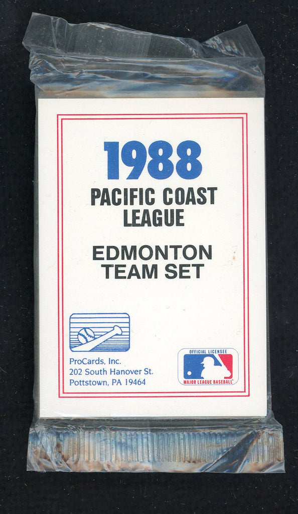 1988 Pro Card Edmonton Trappers Complete Set Dante Bichette 543913