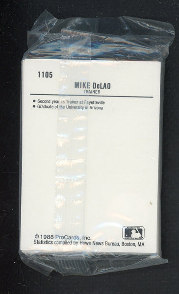1988 Pro Card Fayetteville Generals Complete Set Travis Fryman 543914