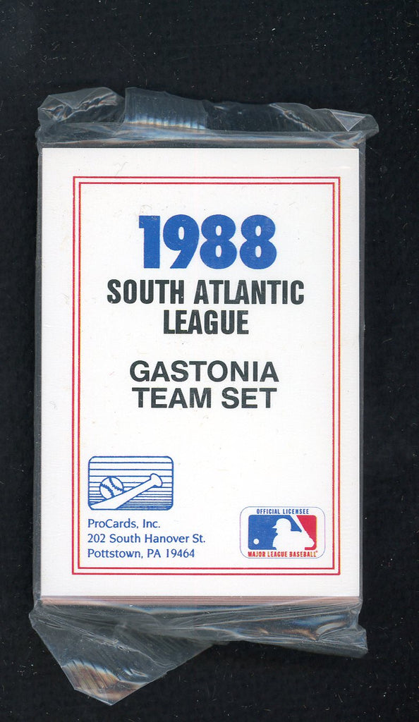 1988 Pro Card Gastonia Rangers Complete Set Wilson Alvarez 543917