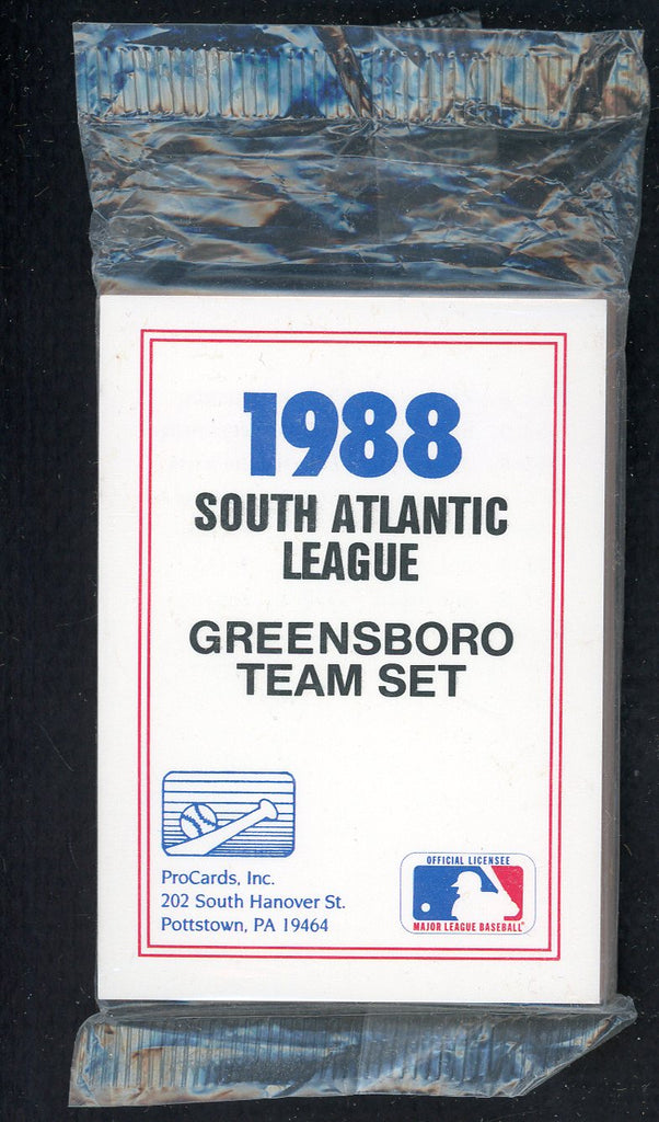 1988 Pro Card Greensboro Hornets Complete Set Ed Taubensee 543920